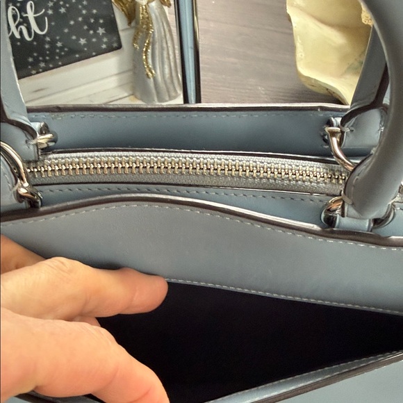 Coach ZOE 2018 Light Blue Leather Satchel with hangtag - Picture 10 of 17